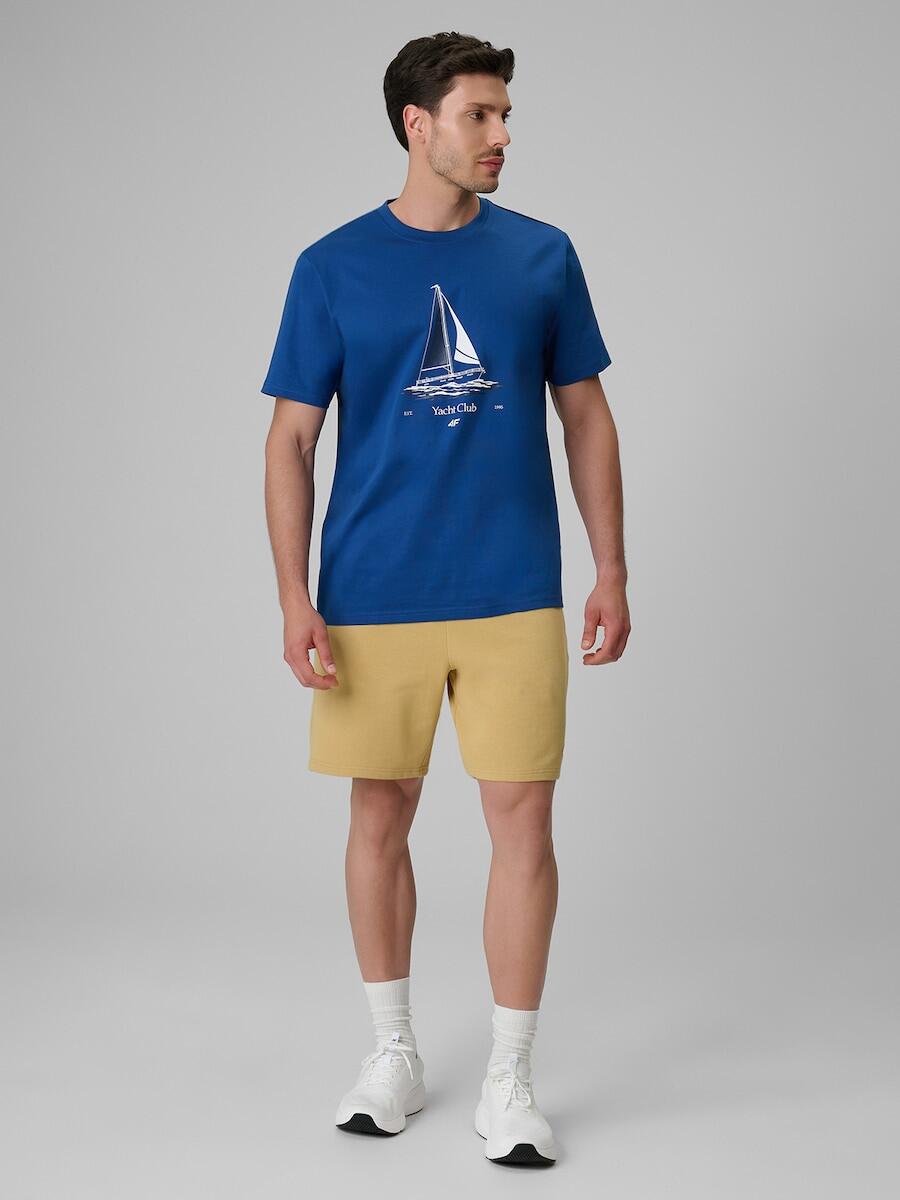 T-shirt relaxed z nadrukiem męski 4F 4FRSS26TTSHM3996 3/6
