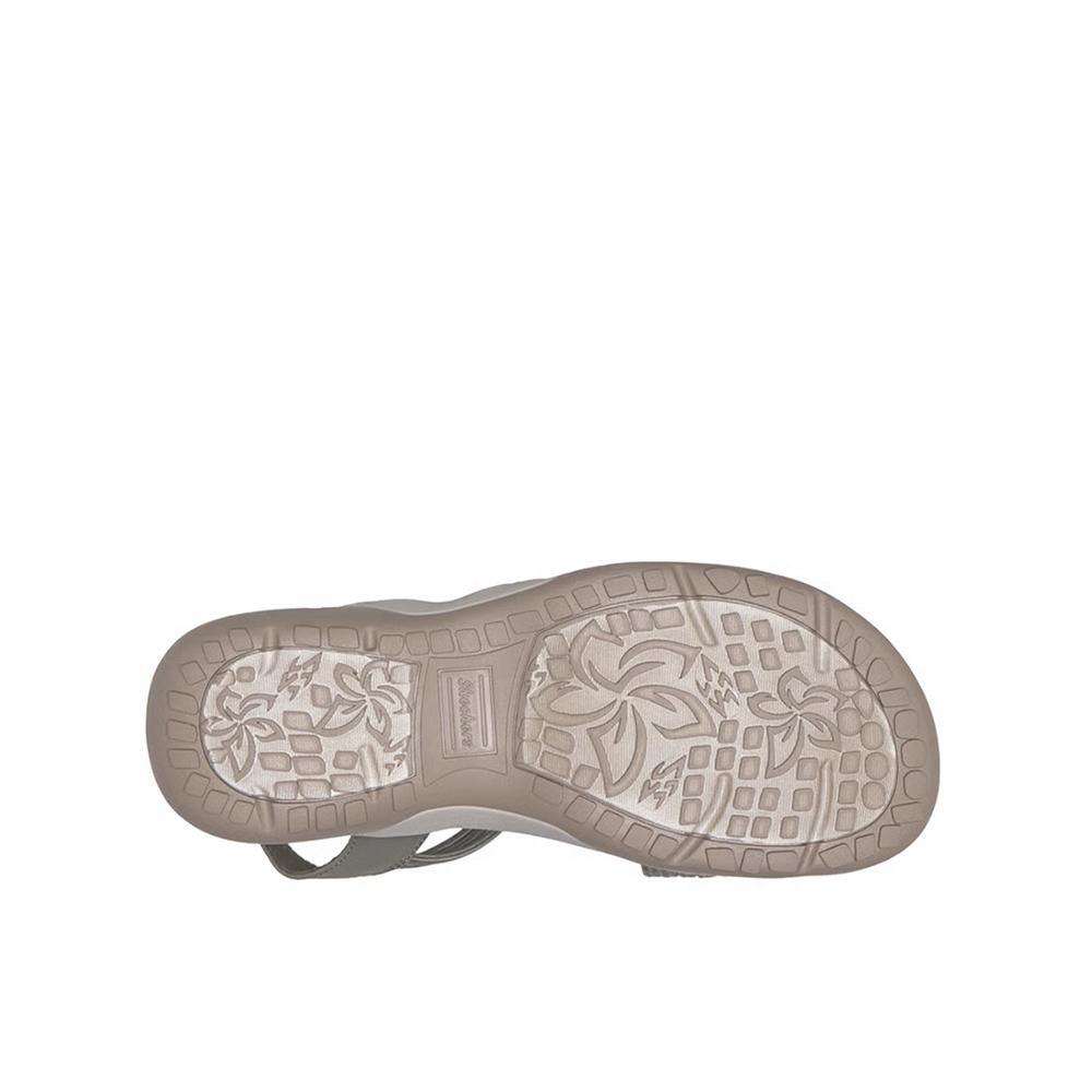 Sandalias Sckechers Mujer Reggae Slim - Coffee Run Verde 4/4