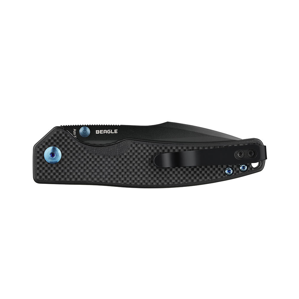 Canivete EDC, Olight Oknife Beagle, Azul, Aço 154CM, Cabo G10, Lâmina de Arpão 3/7