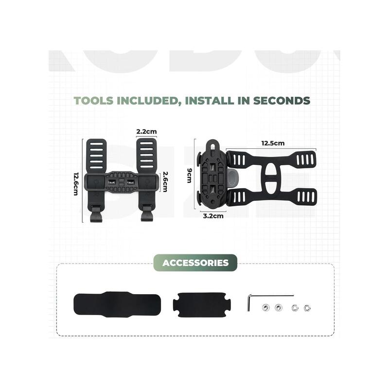 Suport magnetic Rockbros pentru bicicletă, montare reglabilă