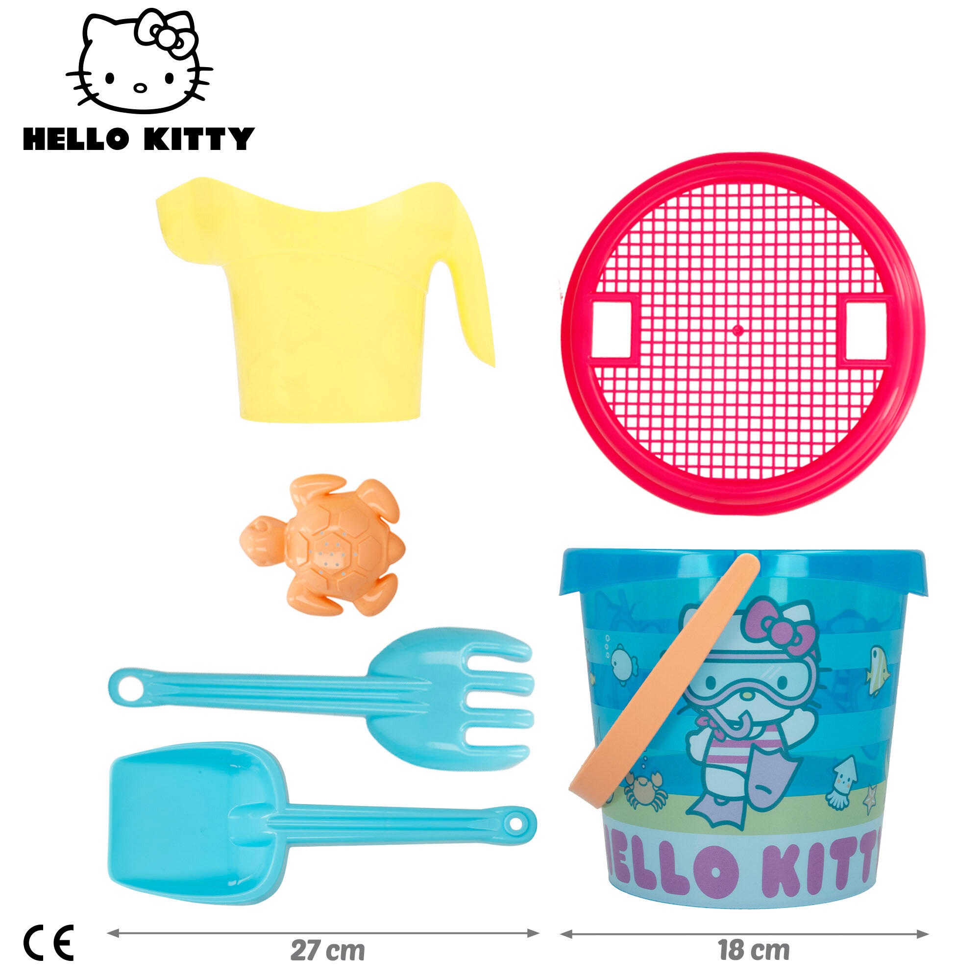 Hello Kitty Set de seaux de plage avec accessoires serviette et sac 4/7