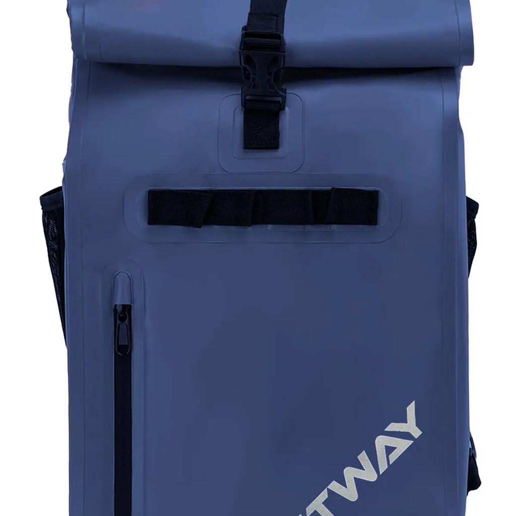 Waterproof 29L Rear Bike Bag – Foldable, Adjustable Clips, Blue