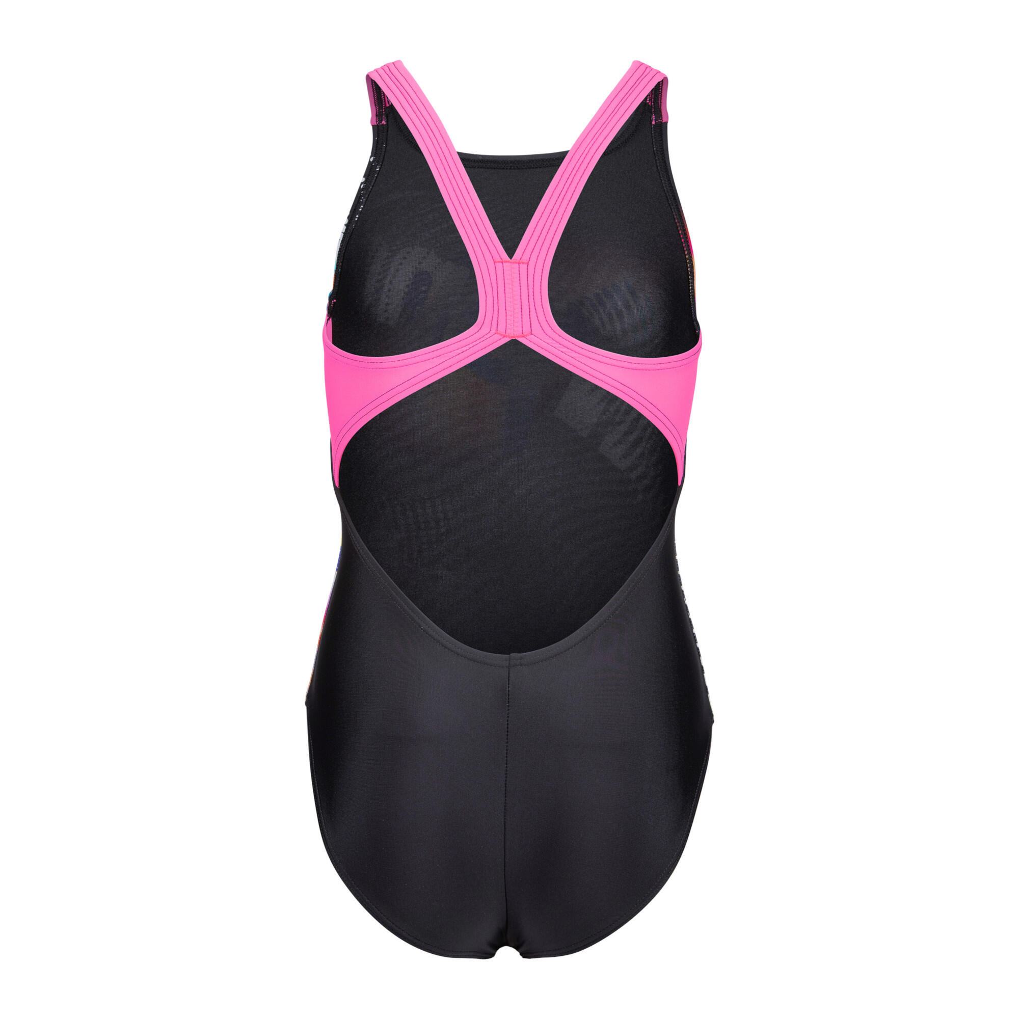 Arena Mädchen Badeanzug Lit Logo Swimsuit V Back 010690 5/5