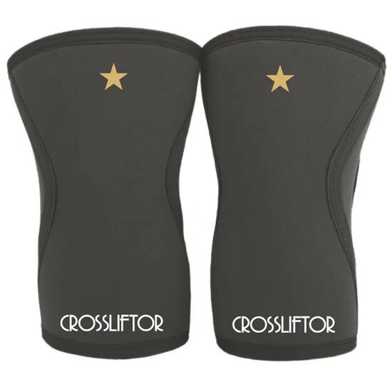 Rodilleras Neopreno 5 mm CrossLiftor - Negro - Par (Talla S)