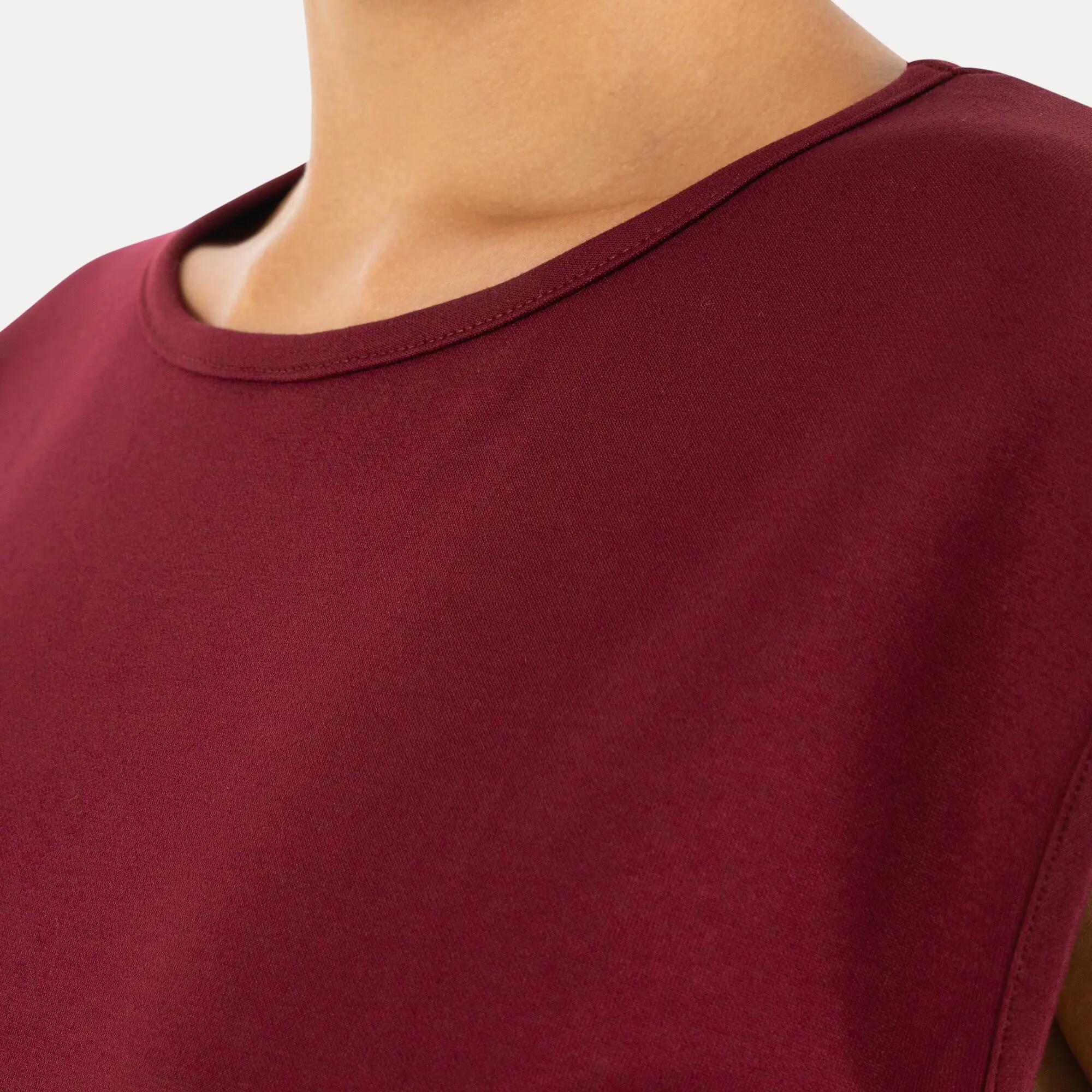 Damen Crop Top Jorina Bordeaux 5/6