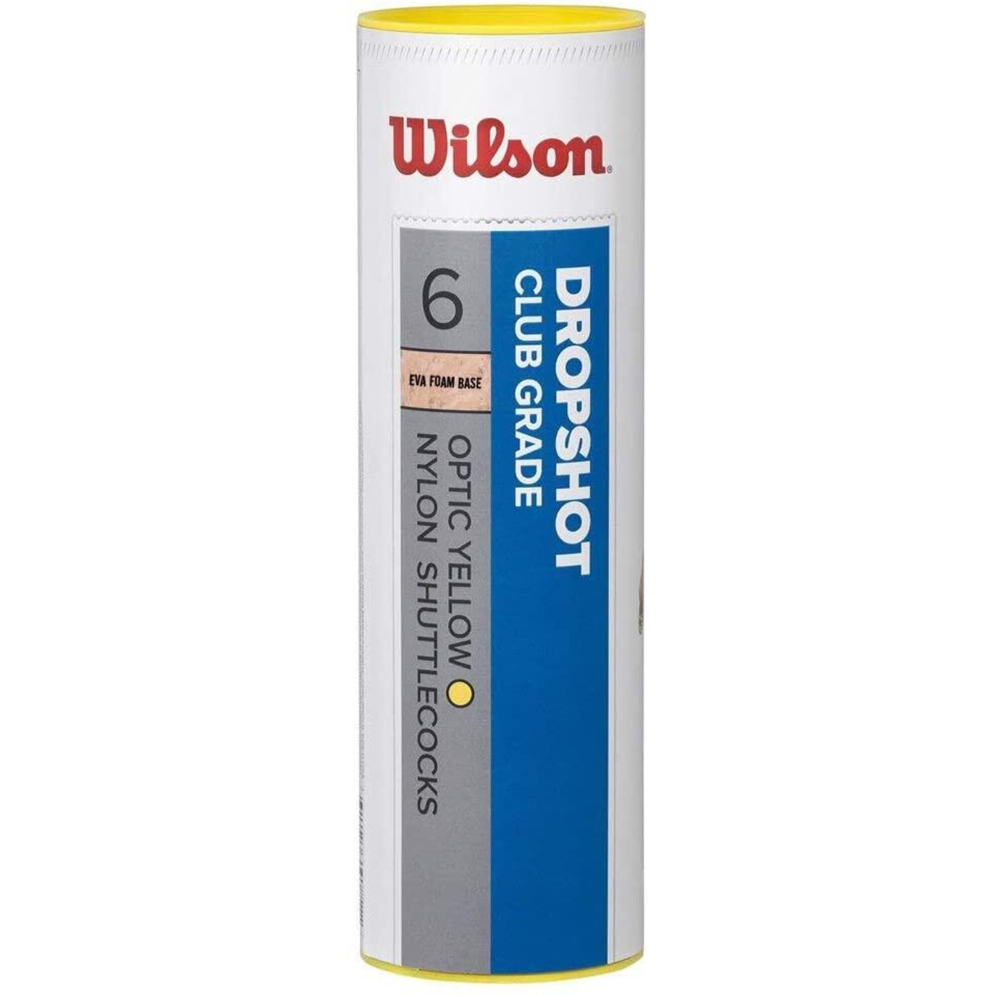 WILSON WILSON DROPSHOP SHUTTLECOCKS (TUBE OF 6) YELLOW