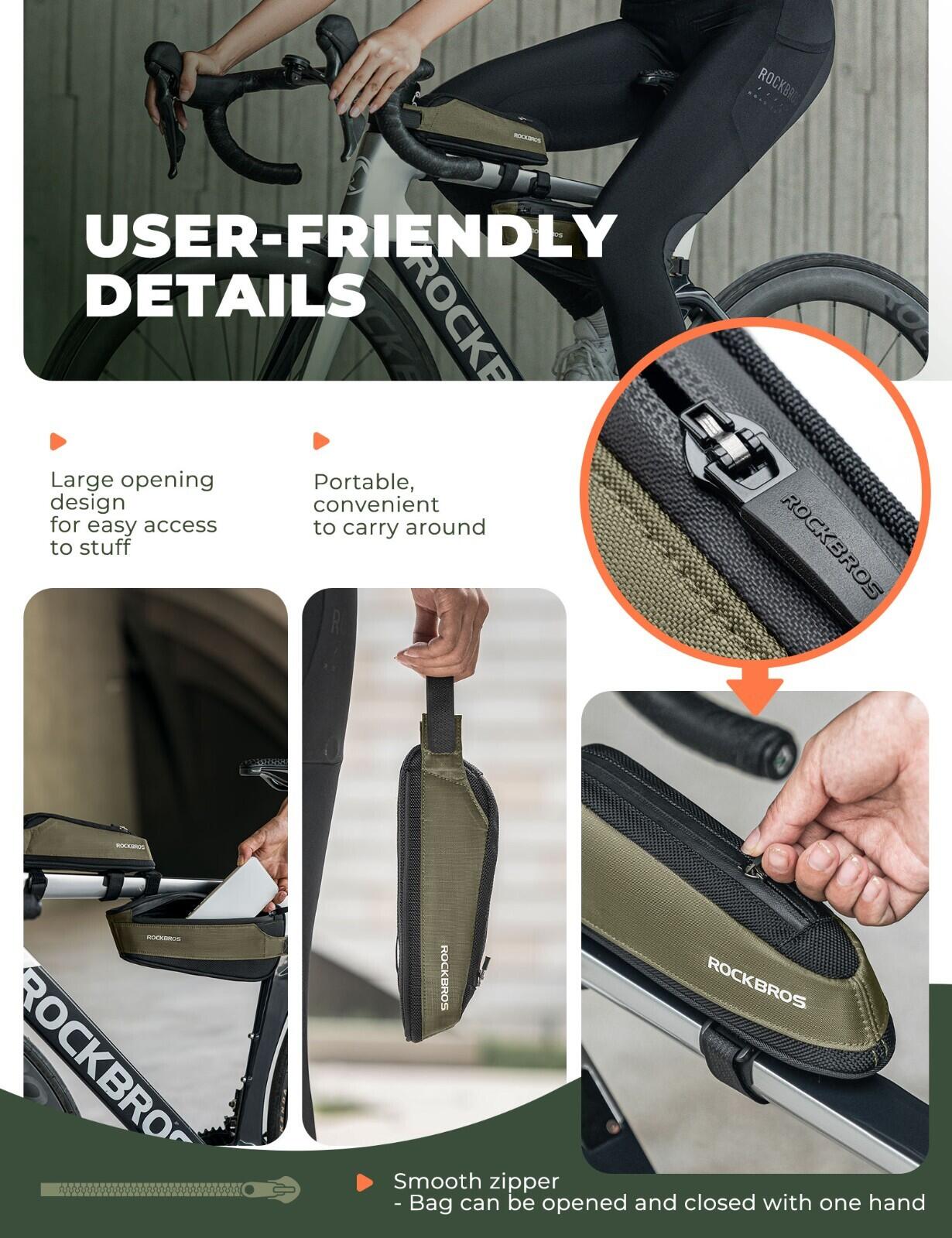 ROCKBROS Rahmentasche Ober Rohrtasche Fahrradtasche 3/6