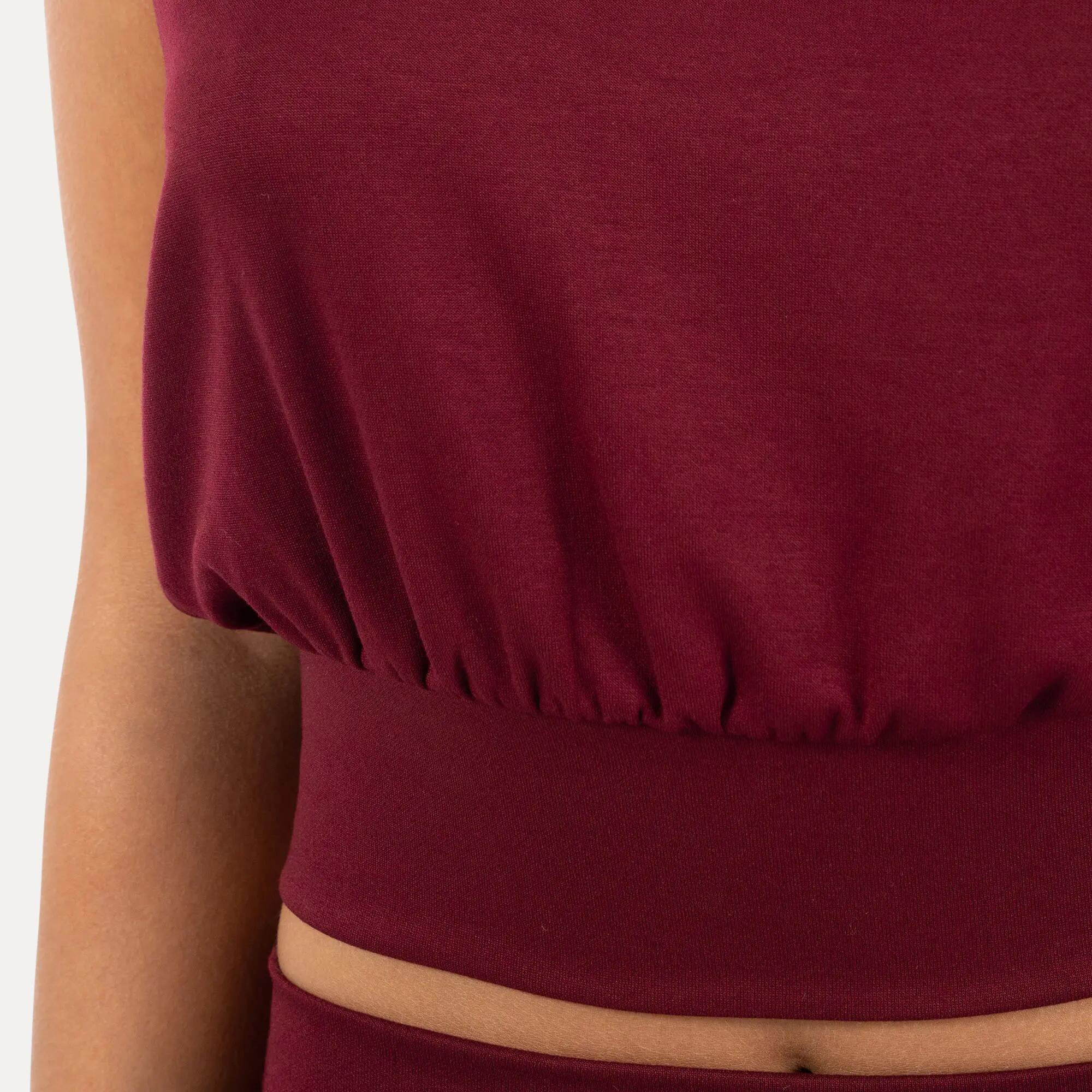 Damen Crop Top Jorina Bordeaux 6/6