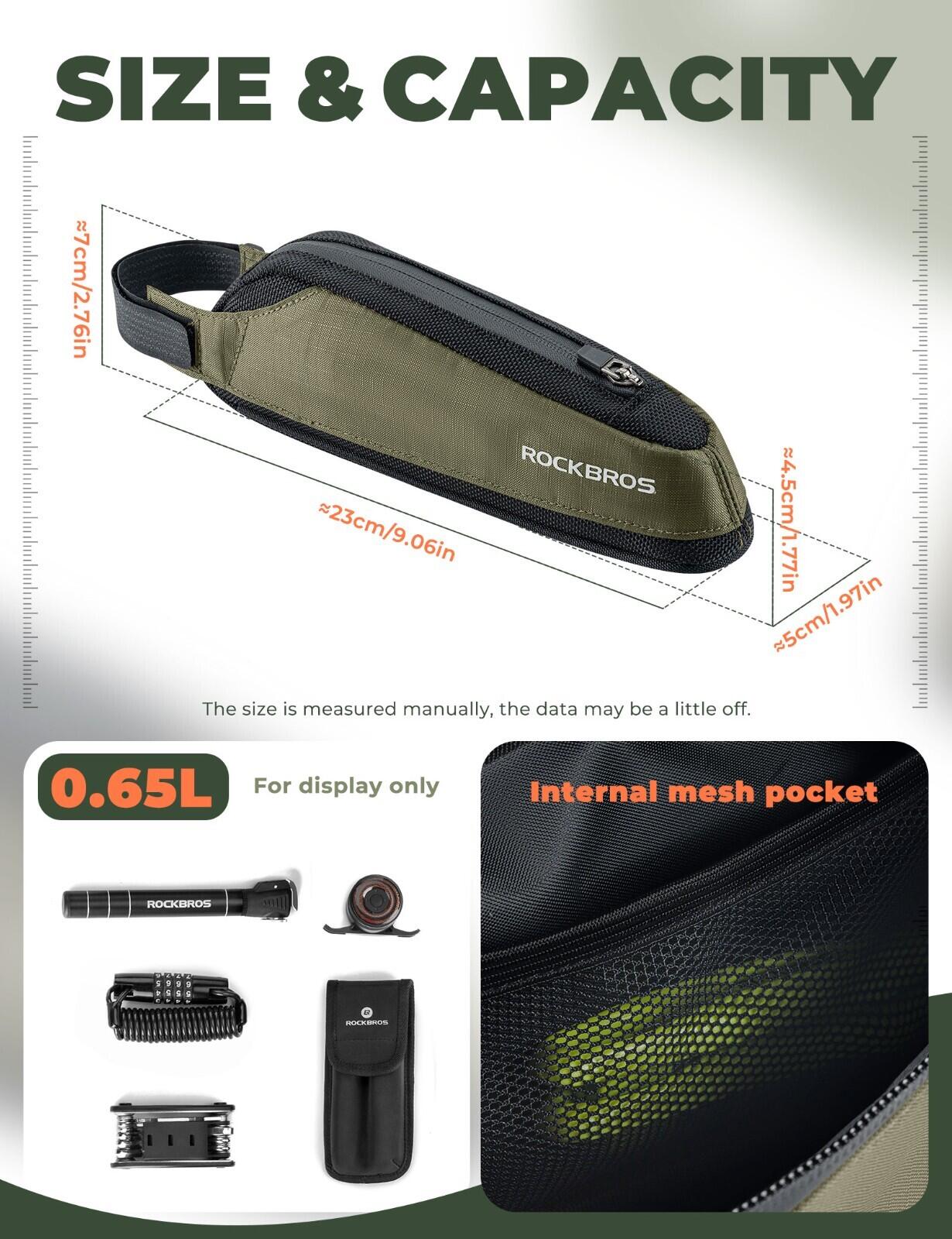 ROCKBROS Rahmentasche Ober Rohrtasche Fahrradtasche 2/6