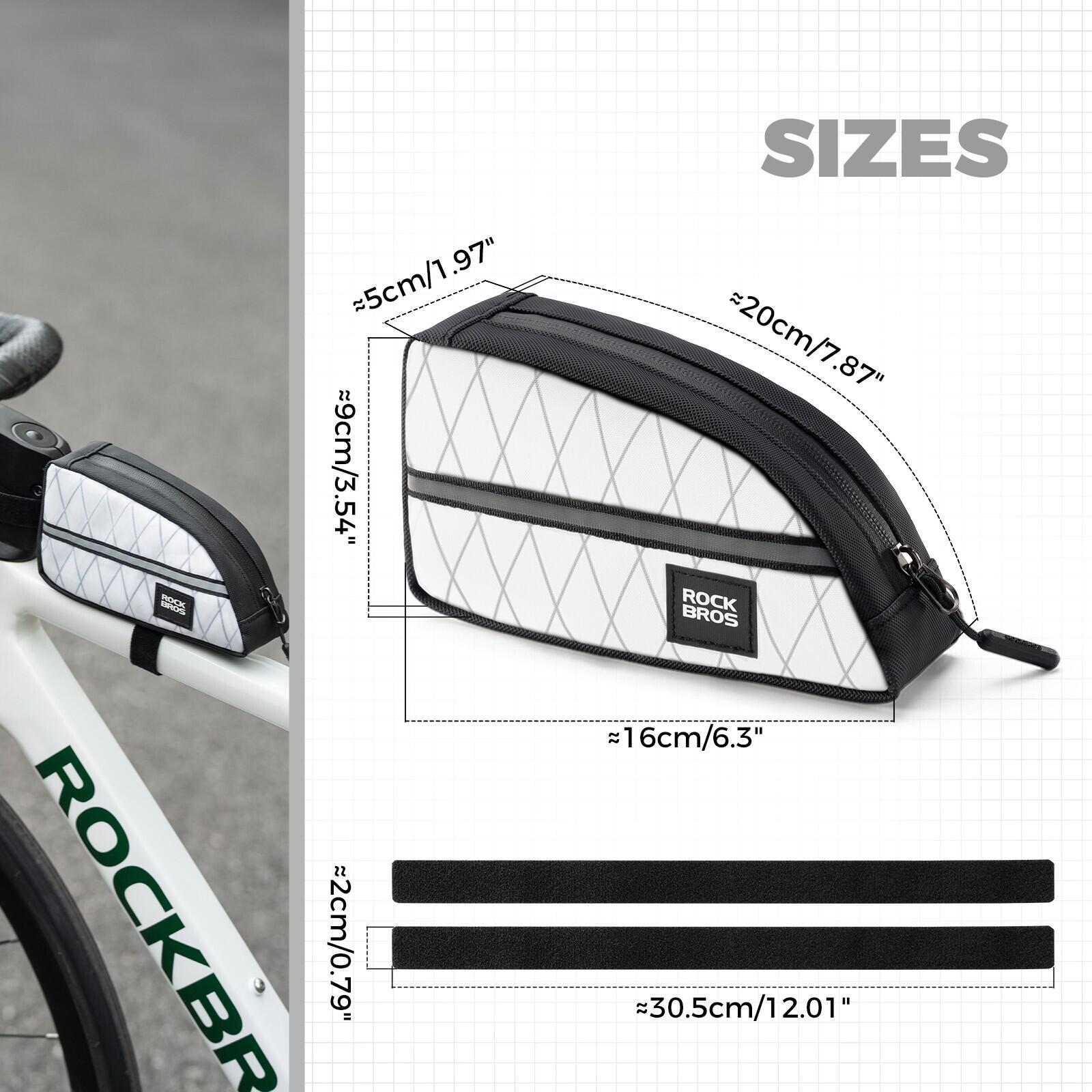 ROCKBROS Fahrrad Rahmentasche Verlängerte Dreieckstasche 2/5