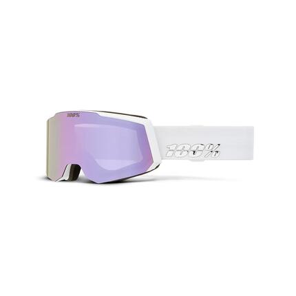 SNOWCRAFT S HiPER snow goggle,White/Lavender-Mirror ML
