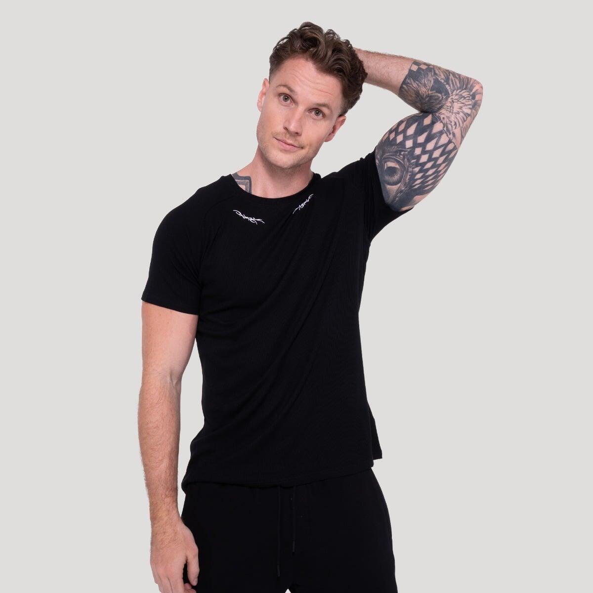 Koszulka męska fitness slim Tribal Ribbed