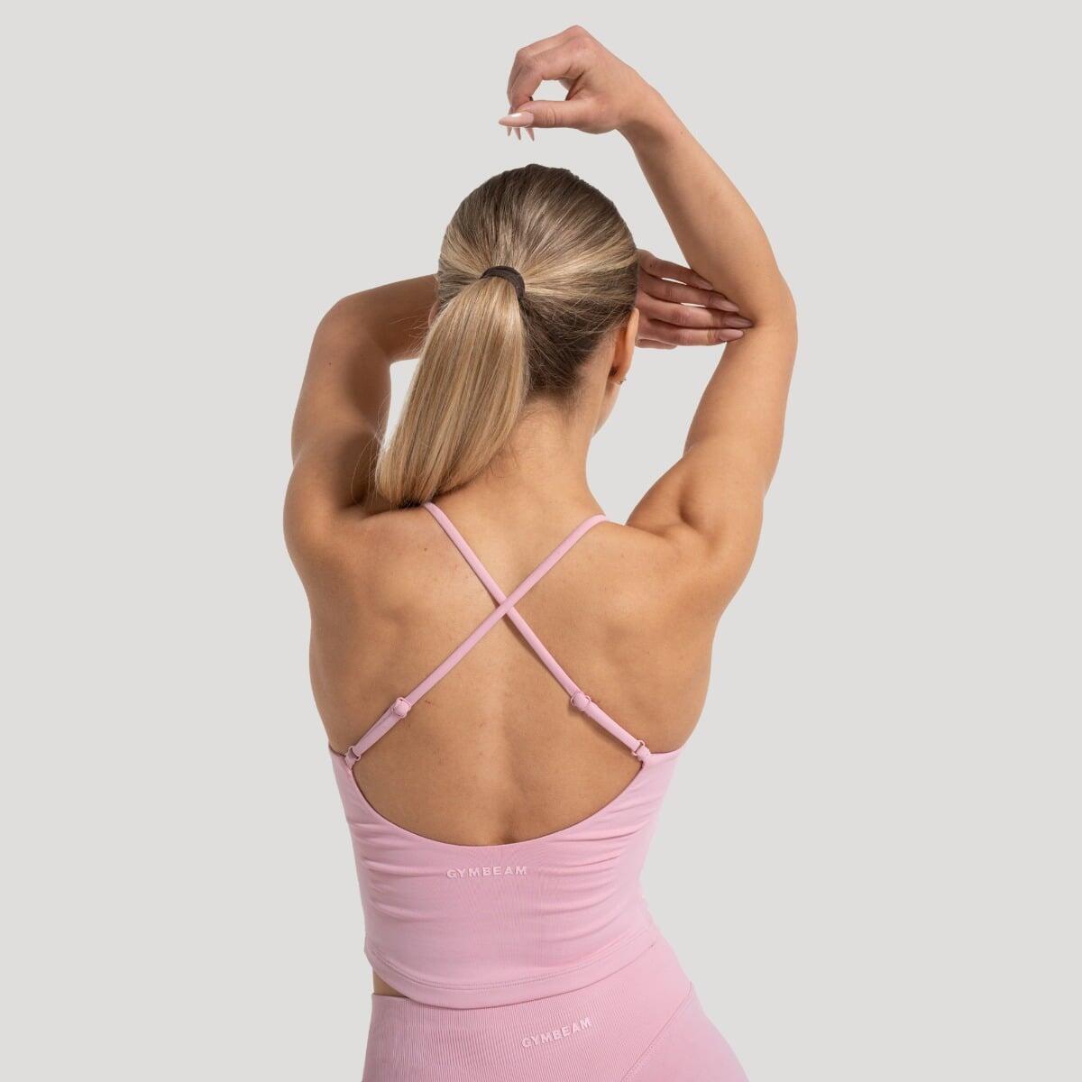 Canotta donna yoga slim rosa Luma 3/5