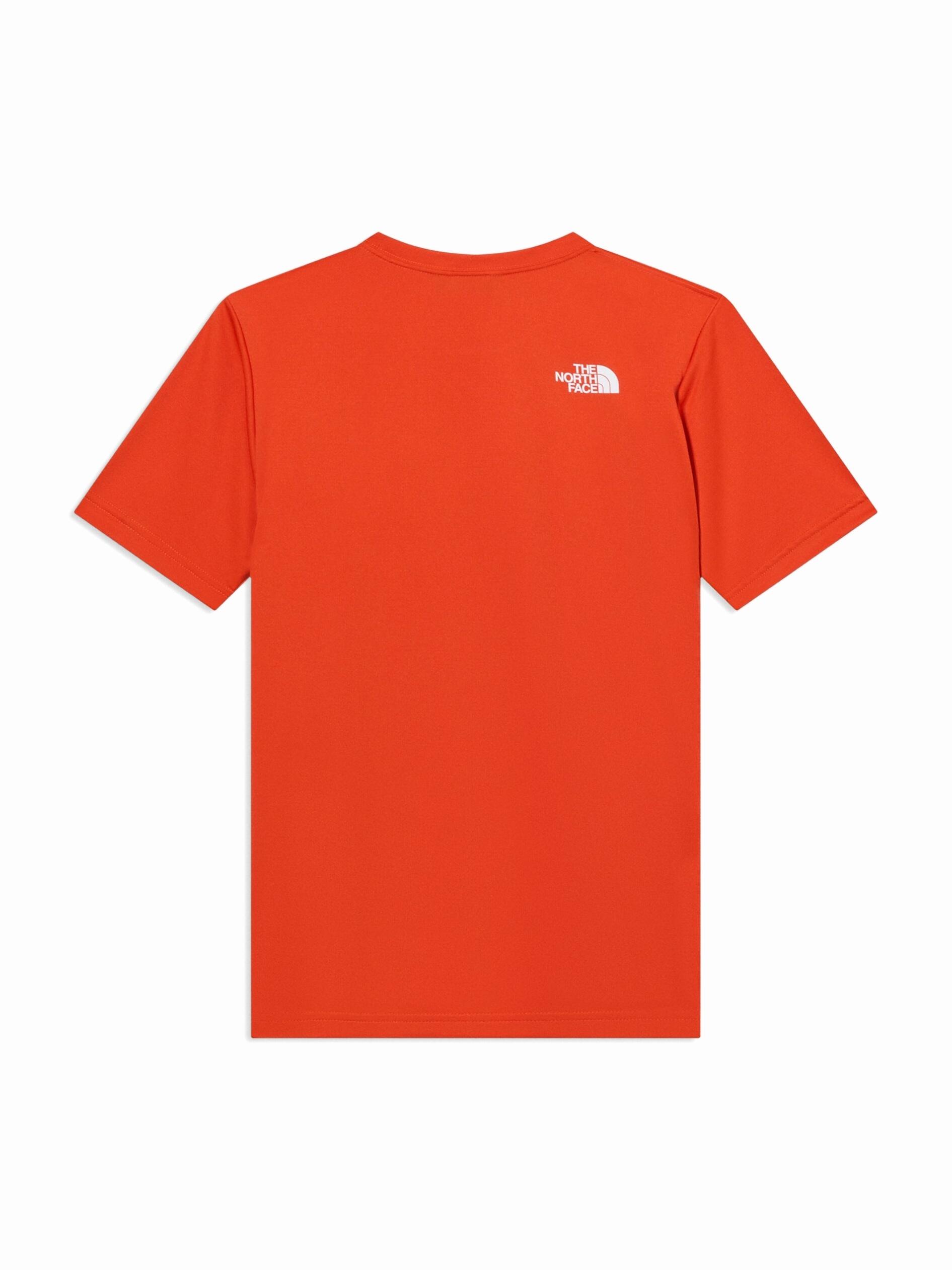 Tee Shirt Garçon The North Face Teen New 24/7 Ss Tee Lava Red 3/3