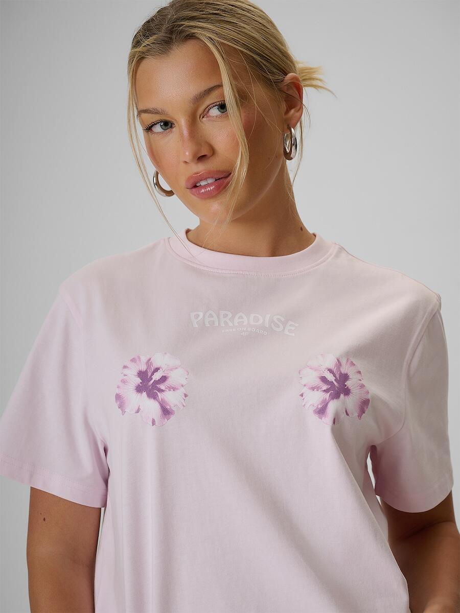 T-shirt loose z nadrukiem damski 4F 4FRSS26TTSHF3882 4/6
