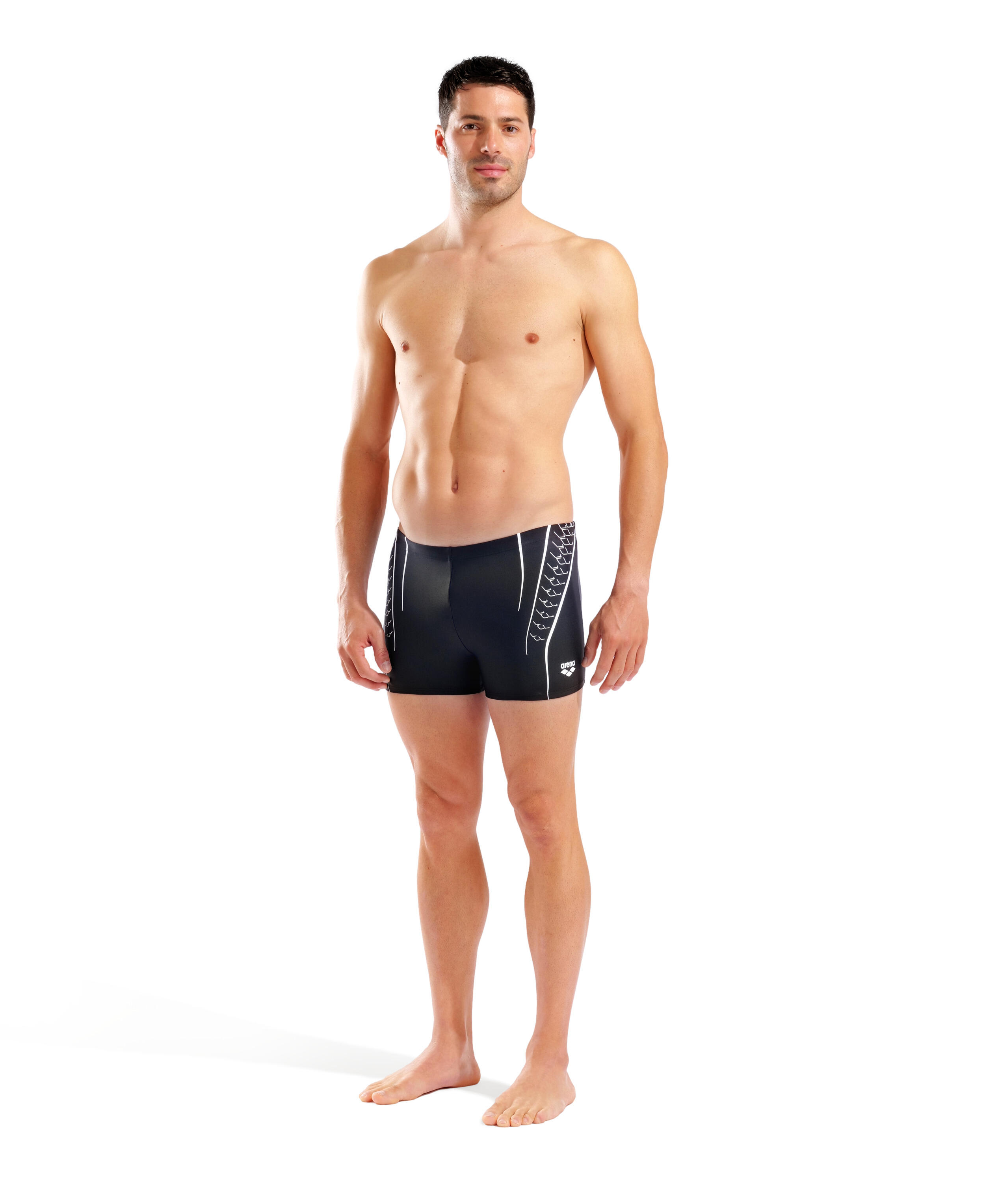 Spodenki pływackie męskie Arena Double Graphic Swim Short 3/7