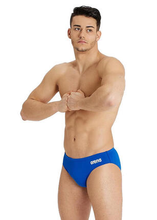 Slip de bain Arena Team - bleu/blanc - taille UK 42