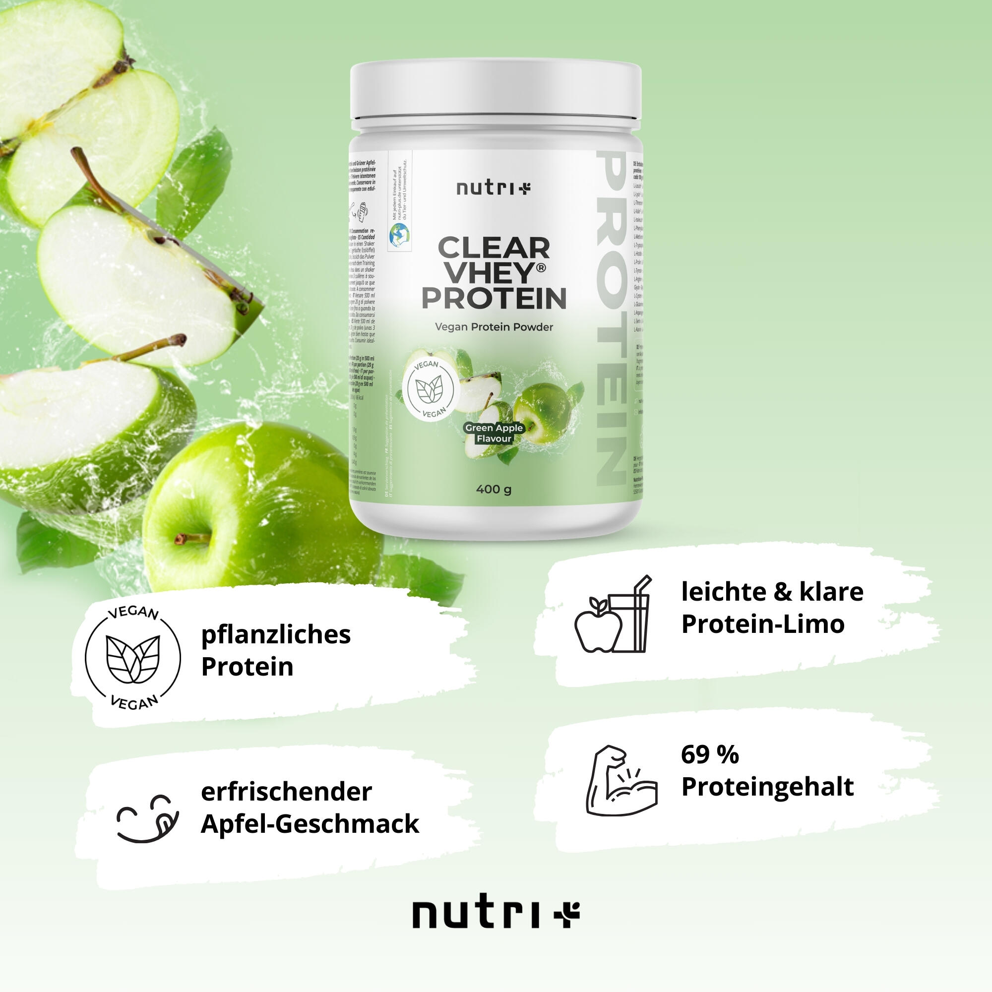 Clear VHEY 400 g - Manzana verde 3/6