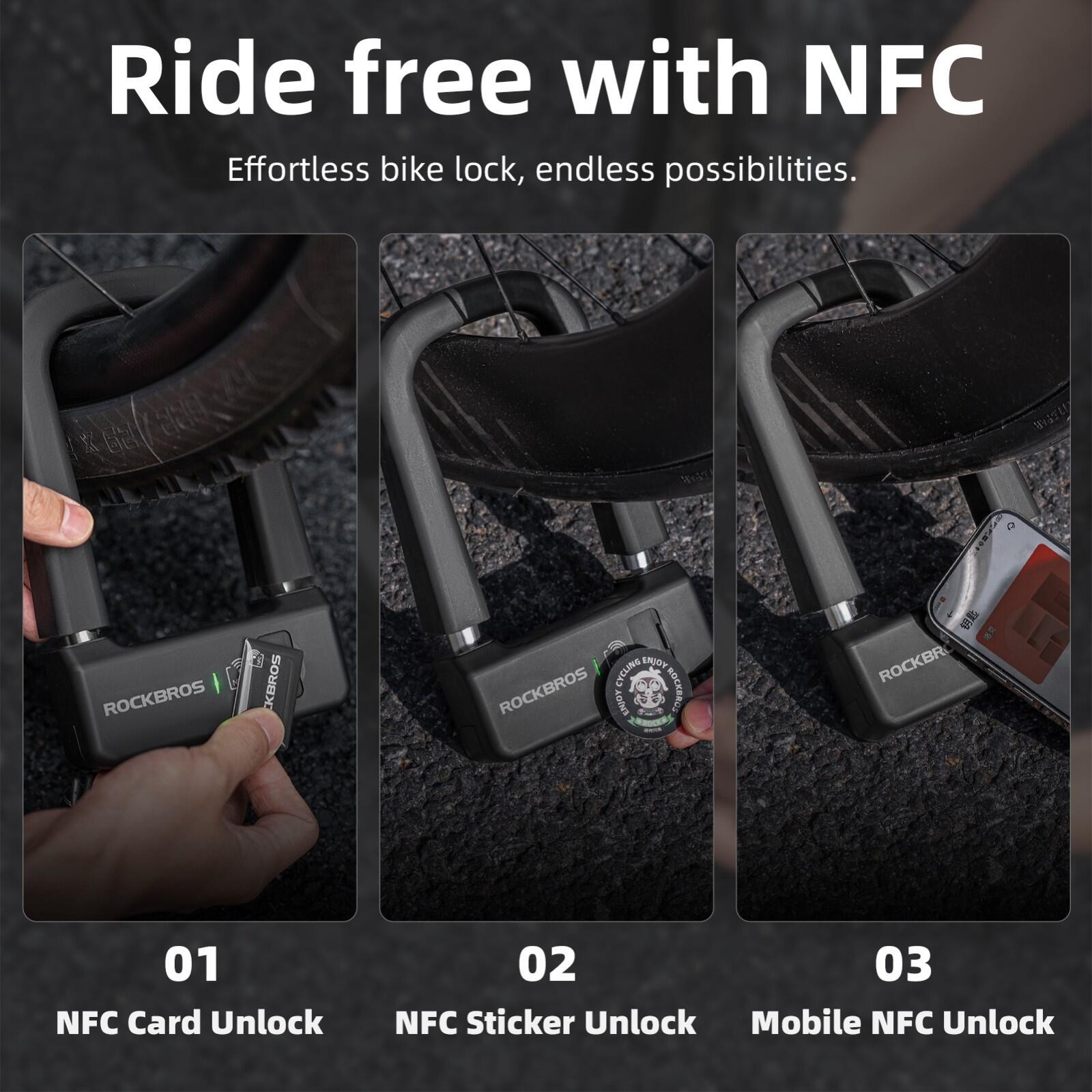 ROCKBROS Intelligentes NFC-U-Schloss 4/7