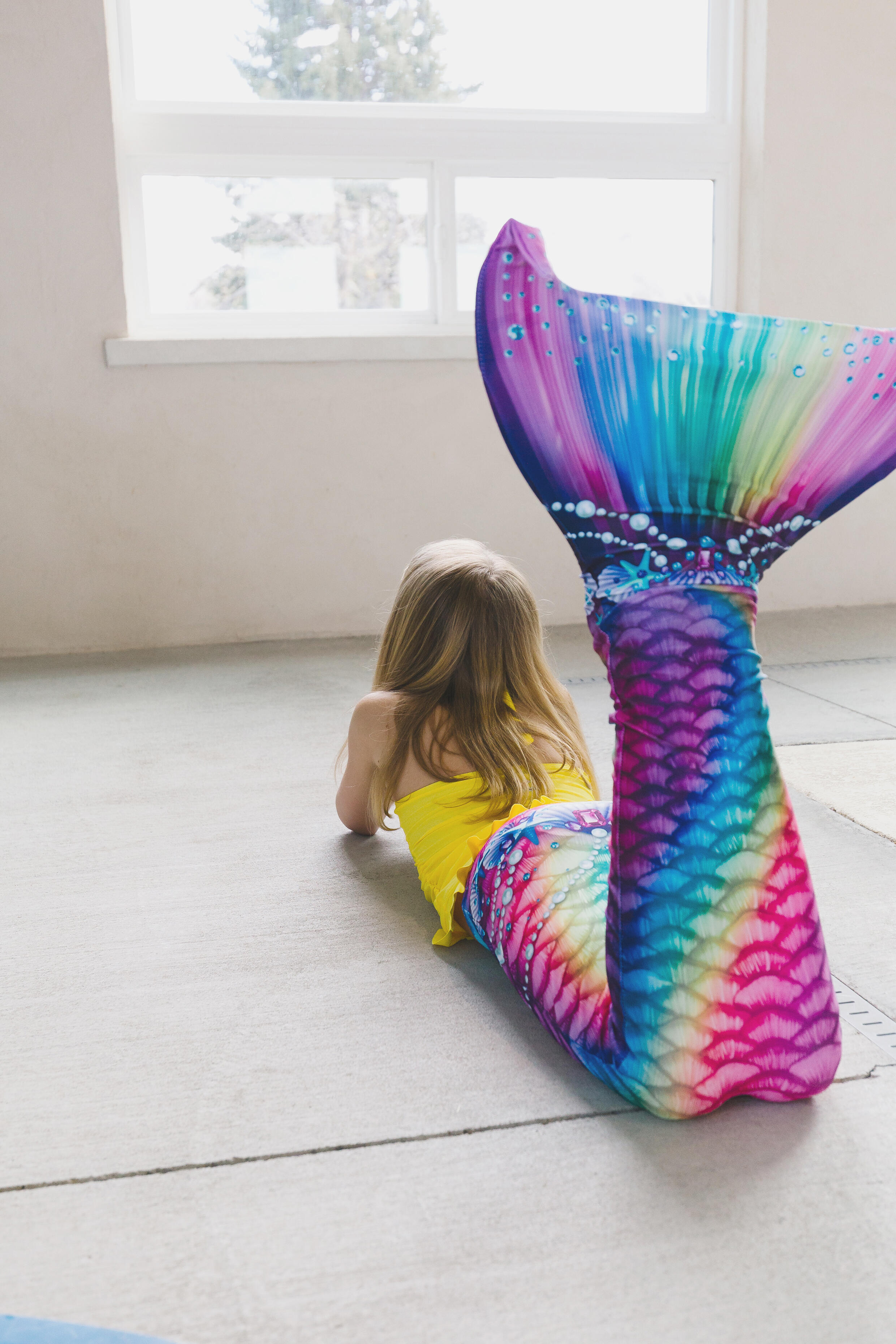 Fin Spaß Meerjungfrau FANTASY RAINBOW HEAVEN L/XL 3/4