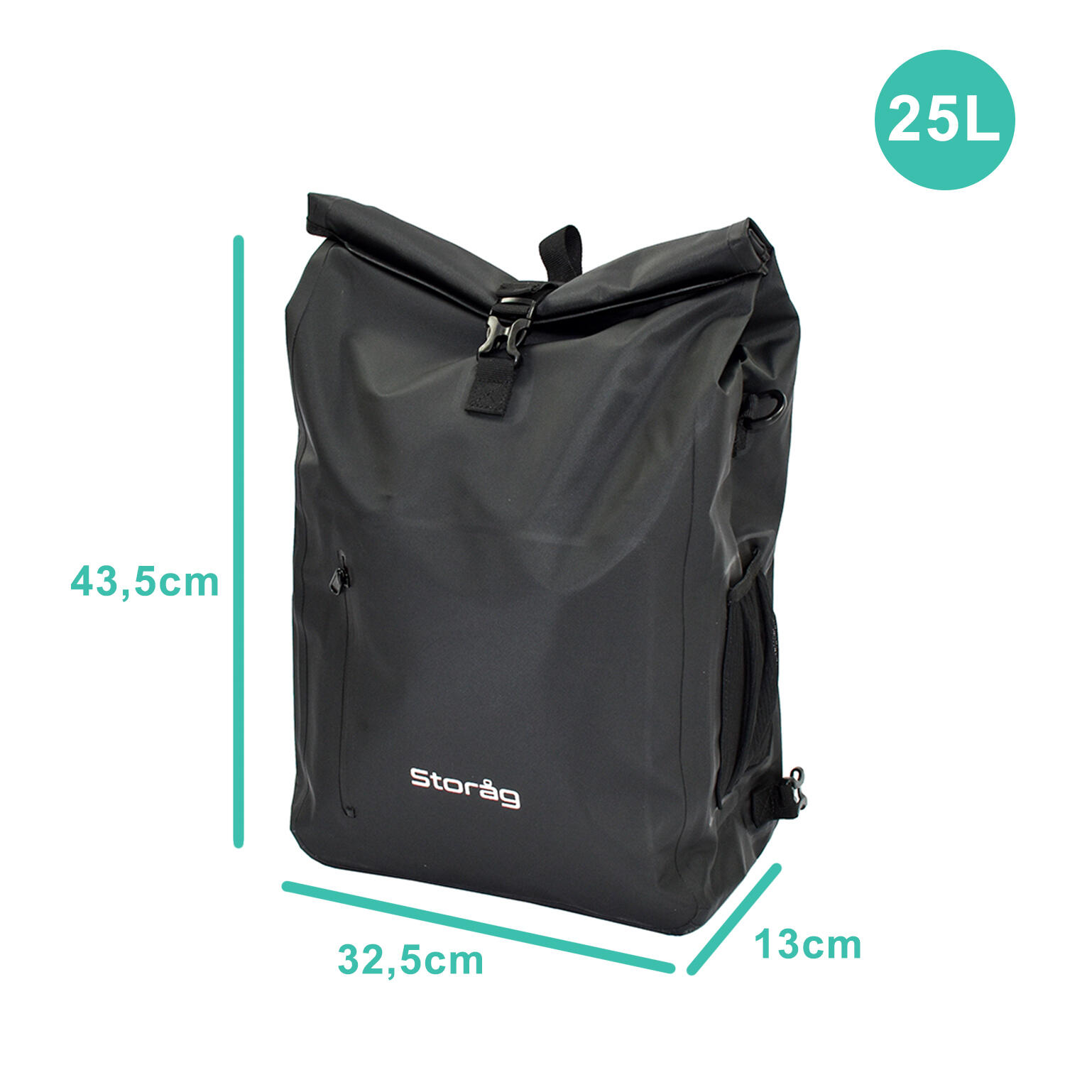 Wasserdichte 25L Fahrradtasche 3in1 voor Gepäckträger Rugzak Umhängetasche 2/7