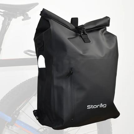 Sacoche vélo étanche 25L 3en1 Latérale pour Porte-Bagages Sac à Dos Bandoulière