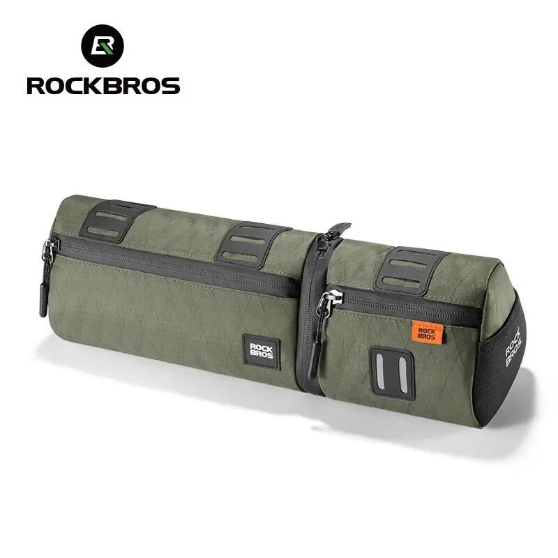 ROCKBROS geantă bicicletă 2 în 1 dublă pentru șa 2L, verde