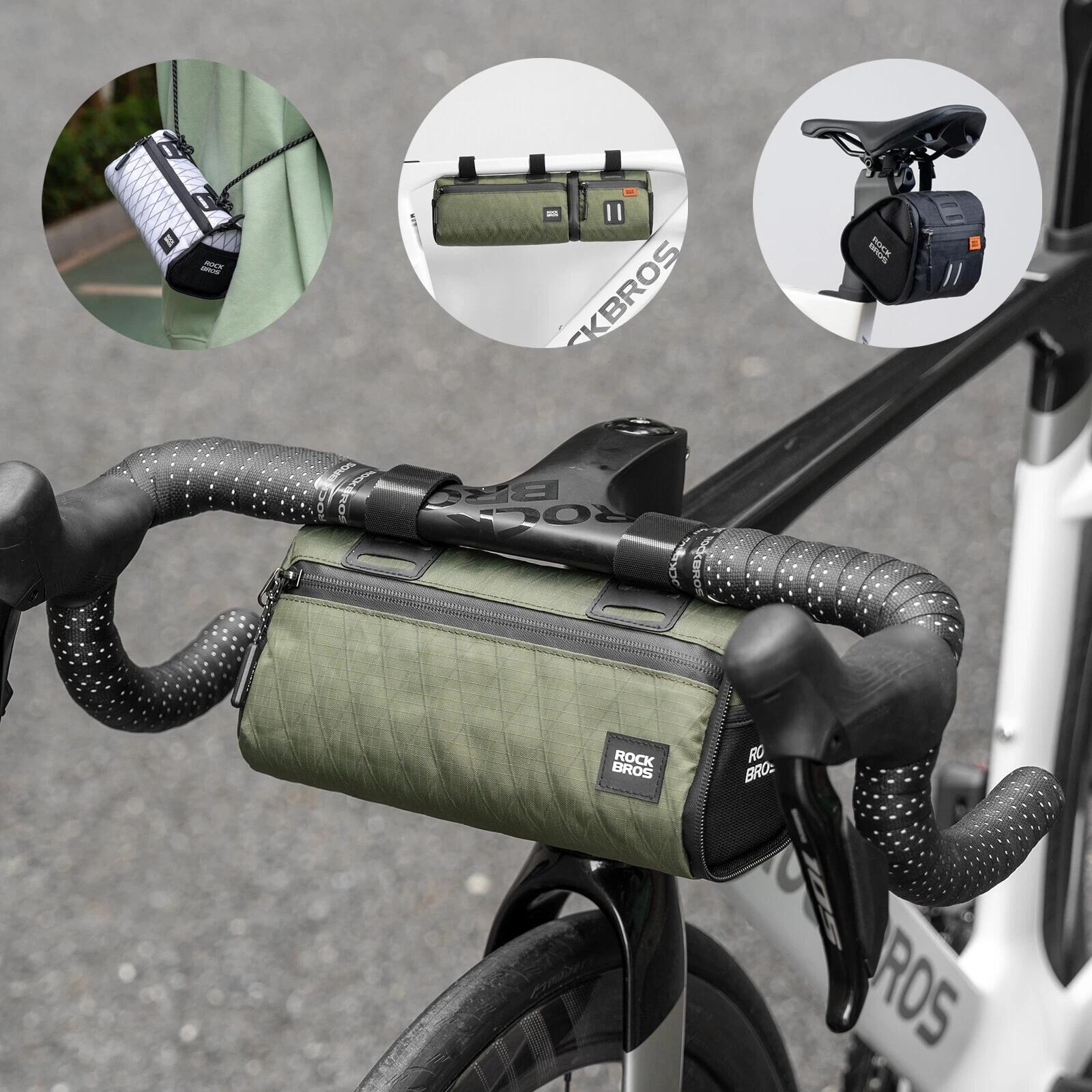Geantă de bicicletă ROCKBROS 2 în 1, dublă, 2L, verde