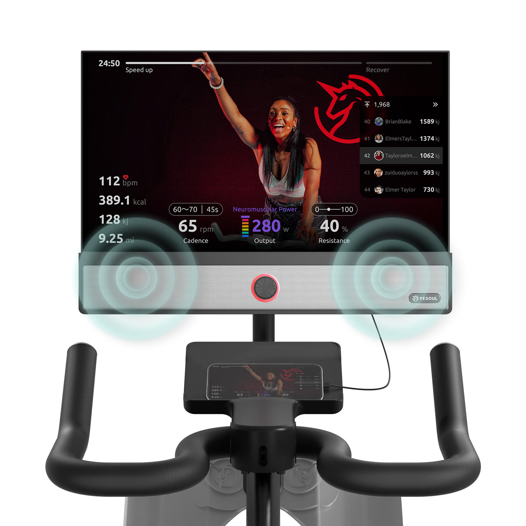Cyclette YESOUL G1MP, 21,5" LED-FHD, 100 livelli 4/7