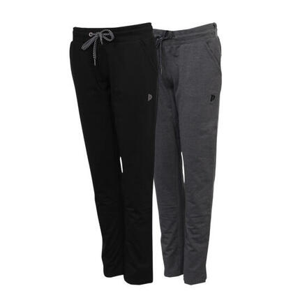 Lot de 2 pantalons de jogging extensibles pour femmes Nadia, coupe droite.