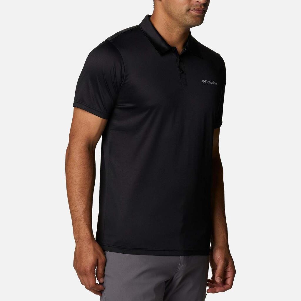 MEN'S Poloshirt kurzarm Columbia Hike™ Polo SCHWARZ 3/5