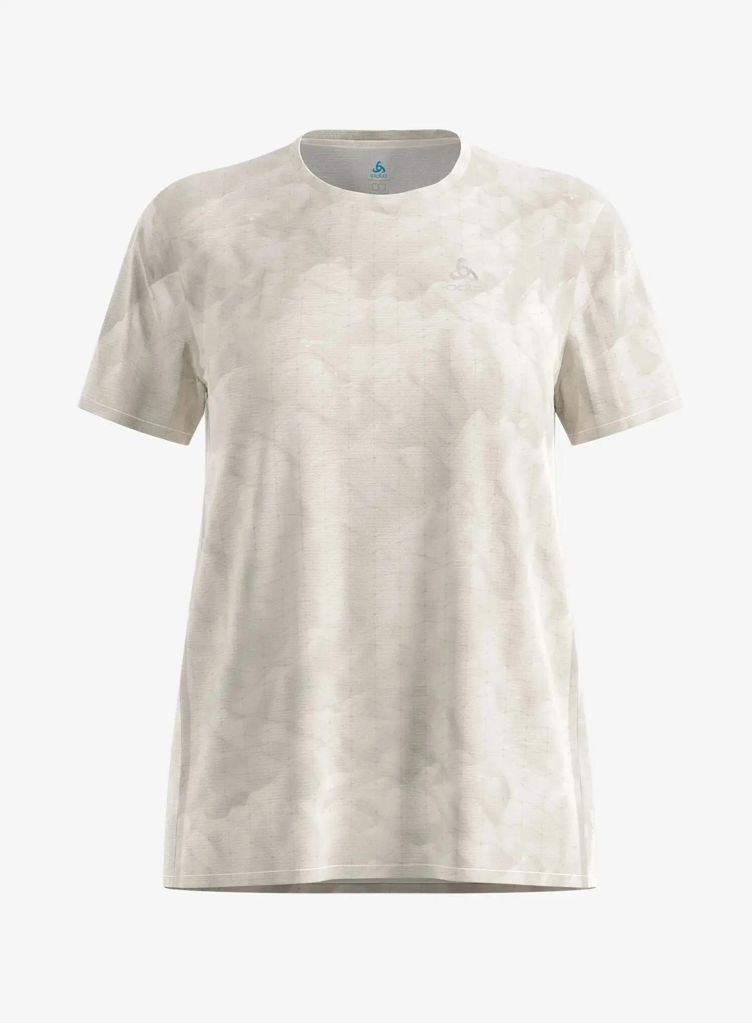 Koszulka do biegania damska Odlo Zeroweight Chill-Tec Print Crew Neck S/S 6/7