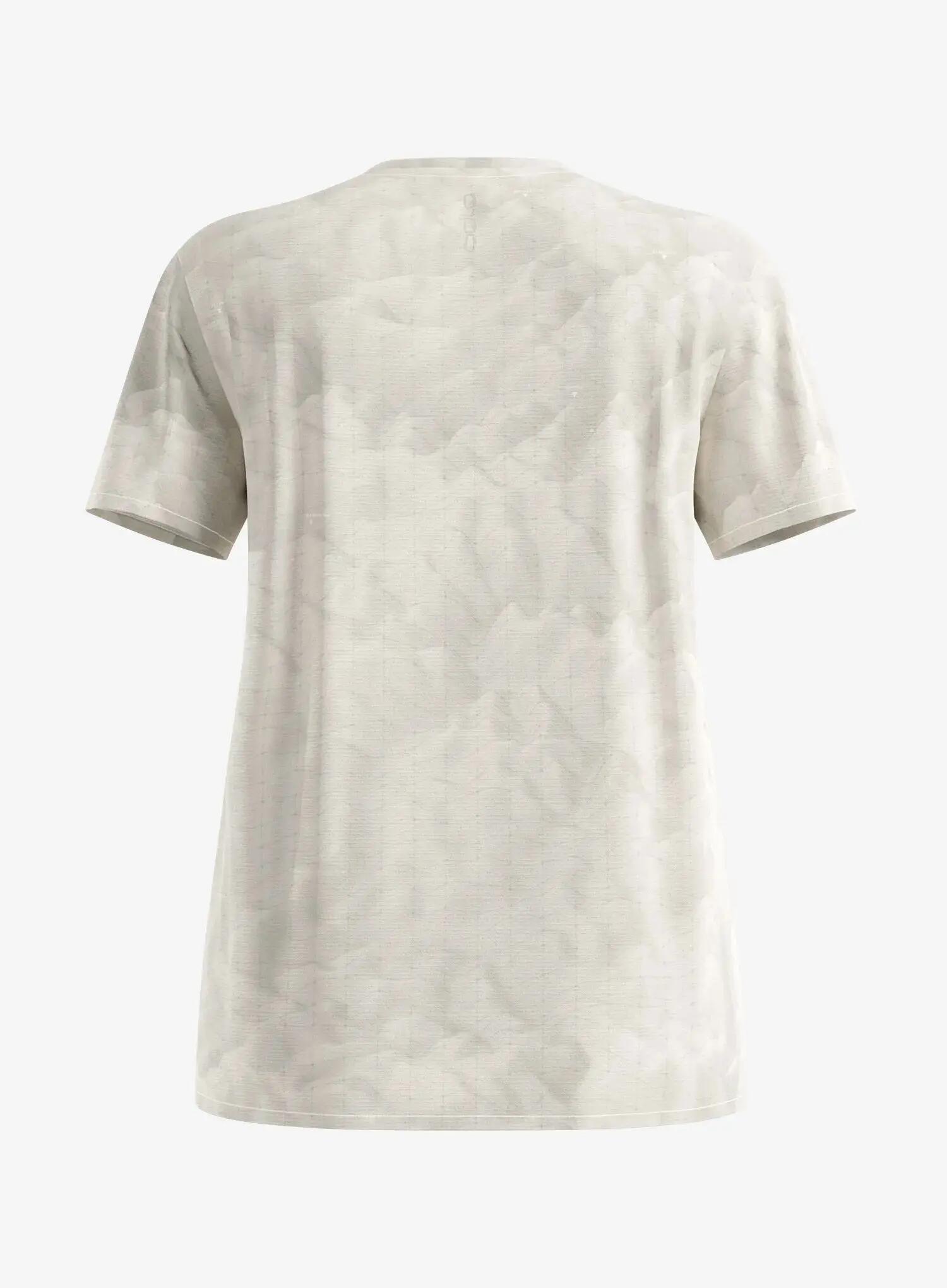 Koszulka do biegania damska Odlo Zeroweight Chill-Tec Print Crew Neck S/S 7/7