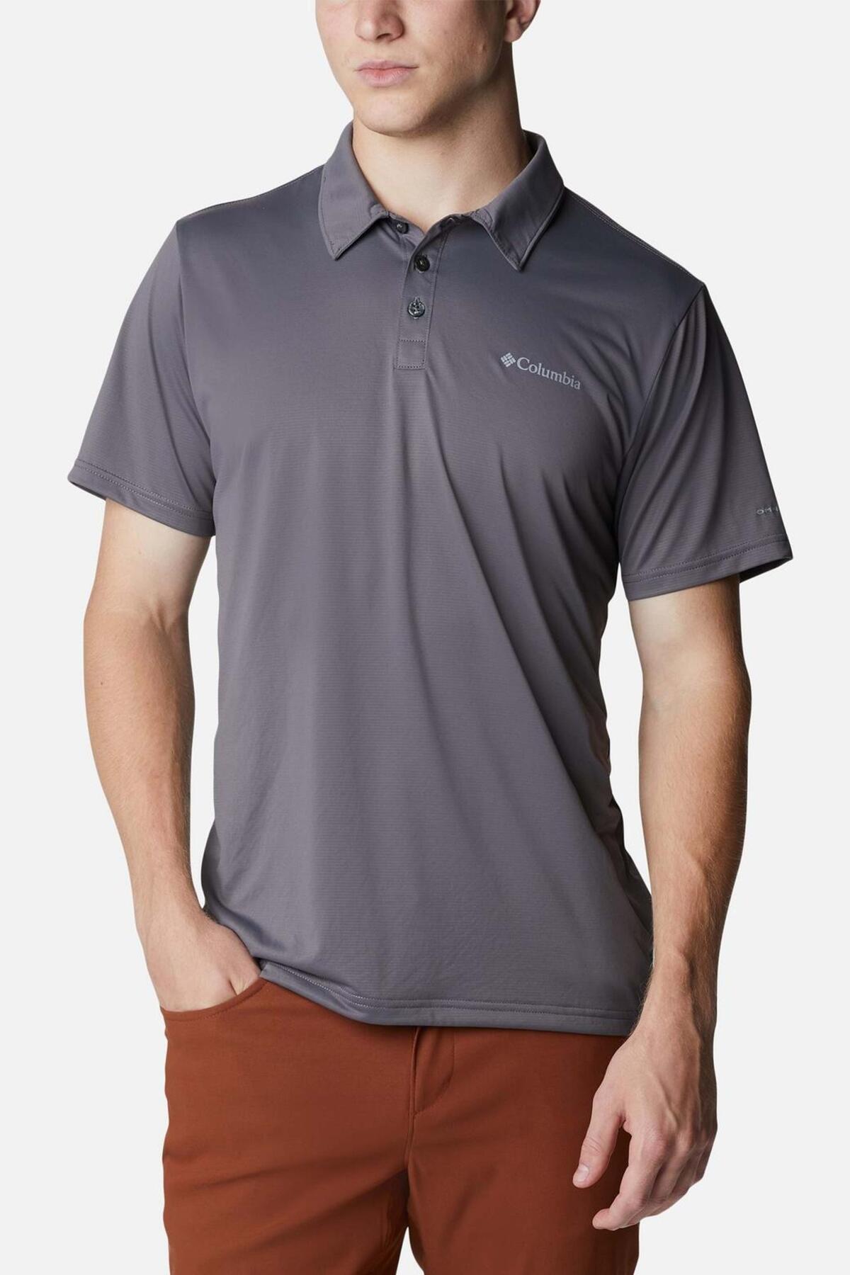 polo manches courtes Columbia Hike™ Polo HOMME gris 4/5