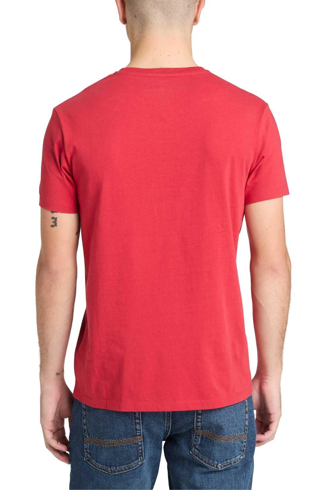 TIMBERLAND T-shirt uomo girocollo in cotone con logo 3/3