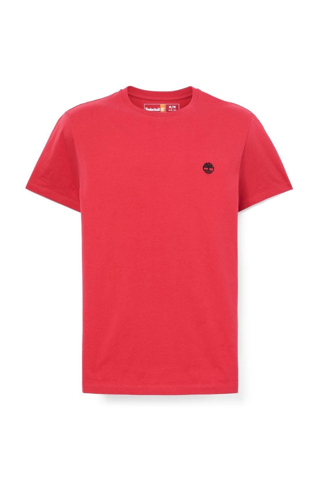 TIMBERLAND T-shirt uomo girocollo in cotone con logo 2/3