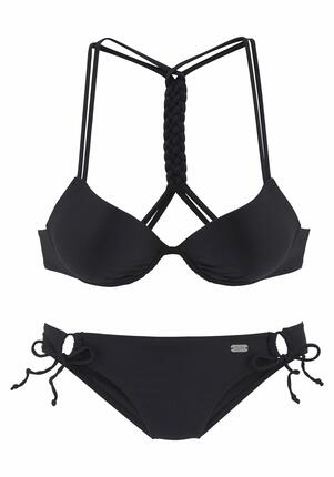 Damen Buffalo Push-up Bikini mit geflochtenem Rückendetail