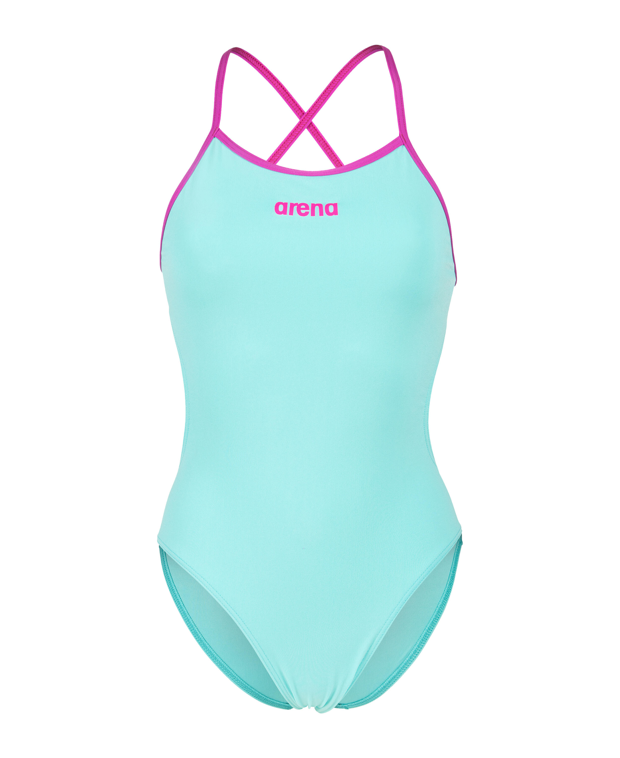 Arena Dames Badpak Tie Back Solid Water Very Fuchsia 7/7