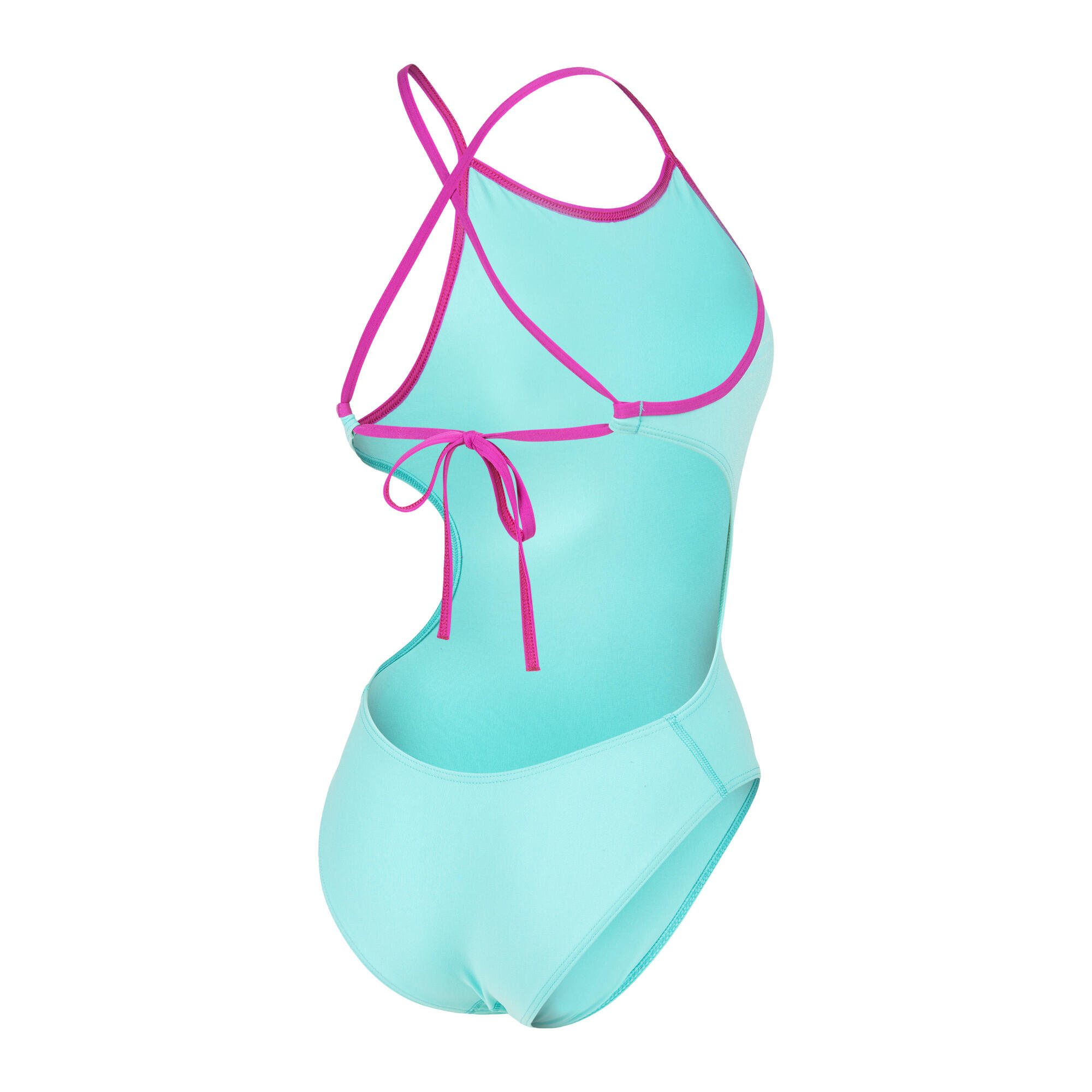 Arena Dames Badpak Tie Back Solid Water Very Fuchsia 4/7