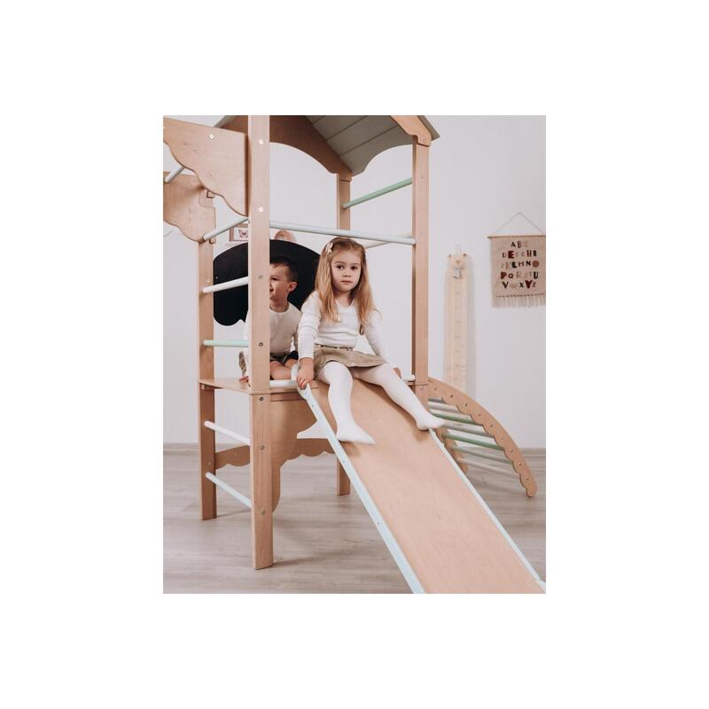 Woodiko slide față-verso - lemn-pastel