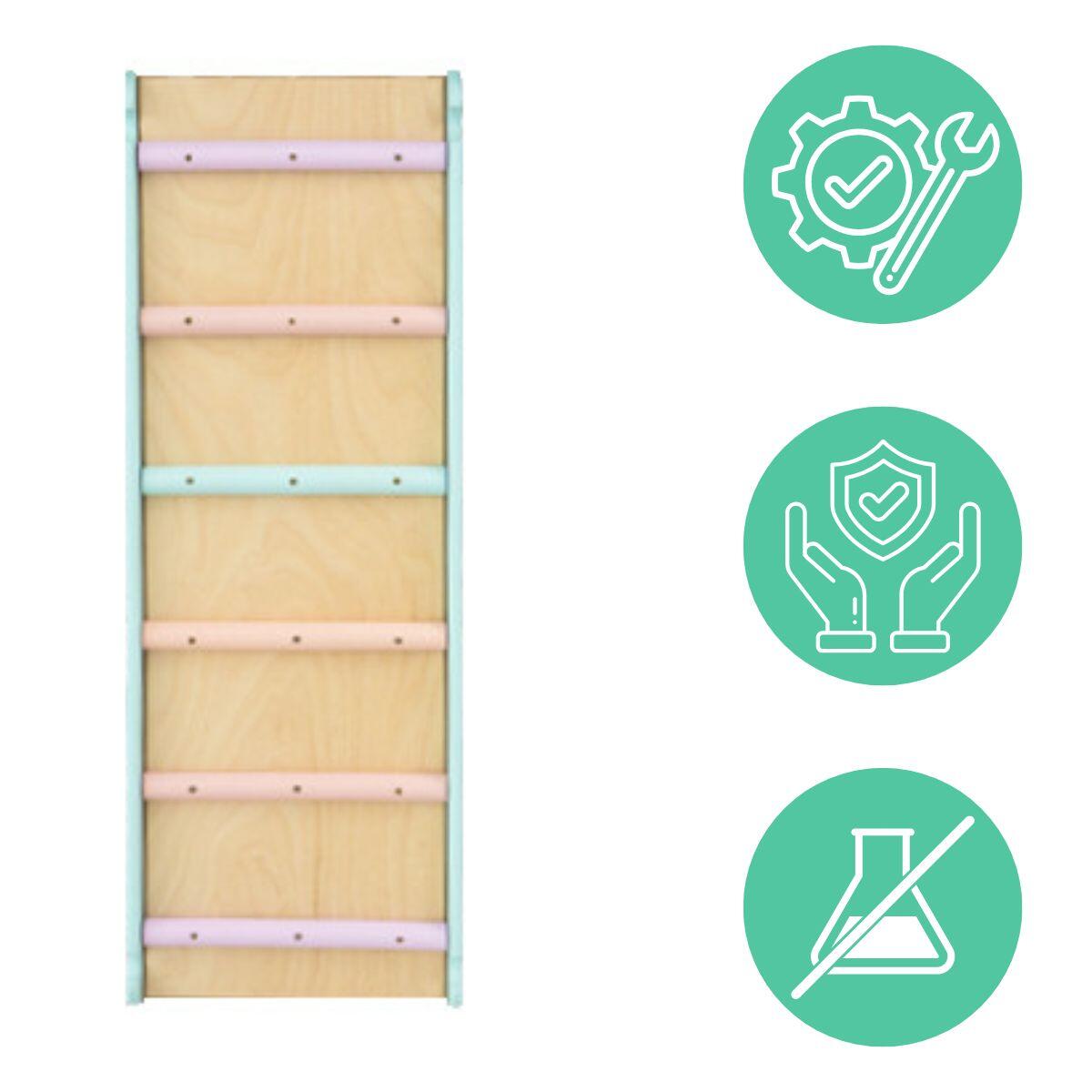Woodiko doppelseitige Rutsche - Holz-pastell 5/7