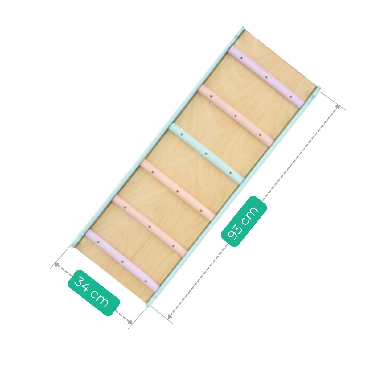 Woodiko doppelseitige Rutsche - Holz-pastell 6/7