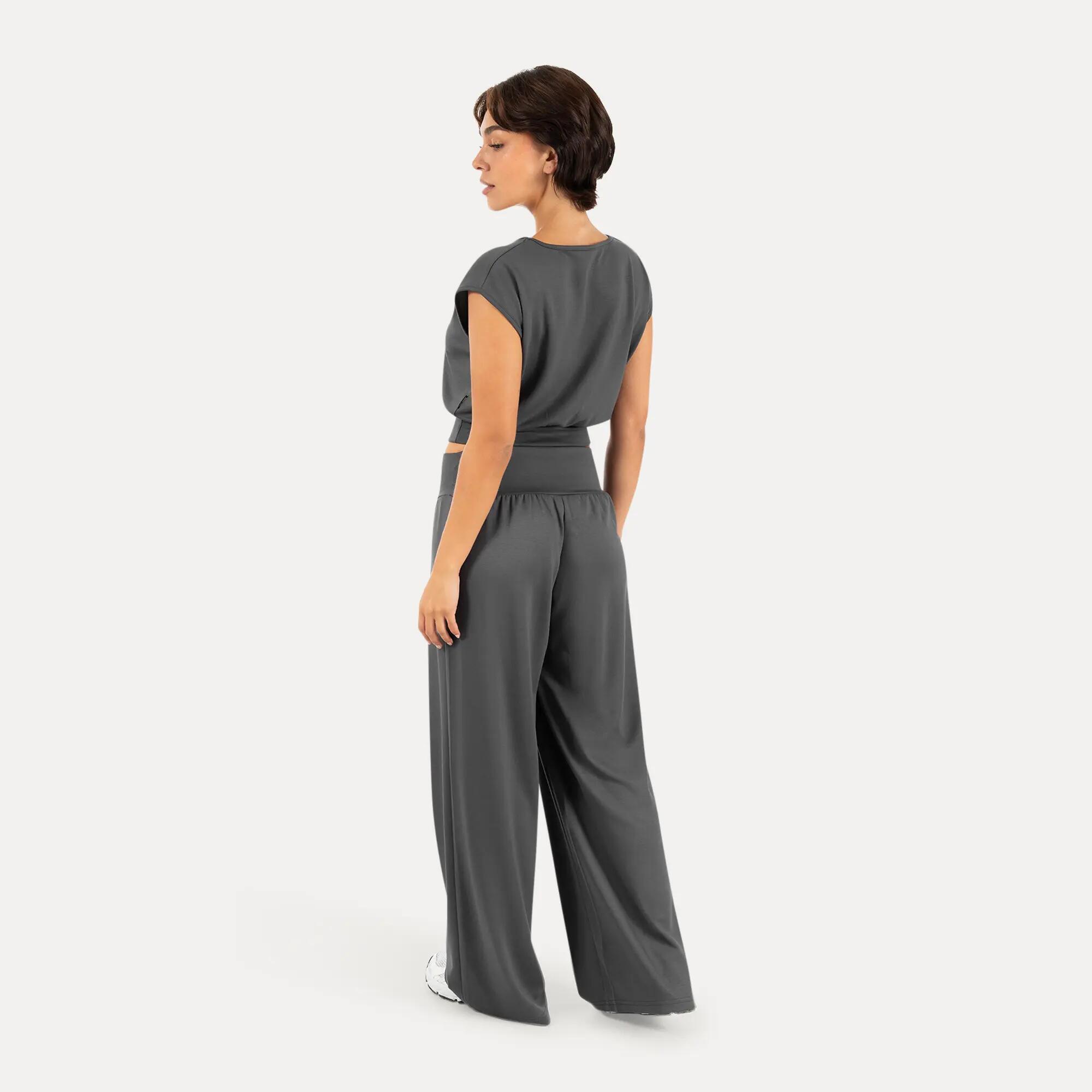 Damen Crop Top Jorina Anthrazit 4/6