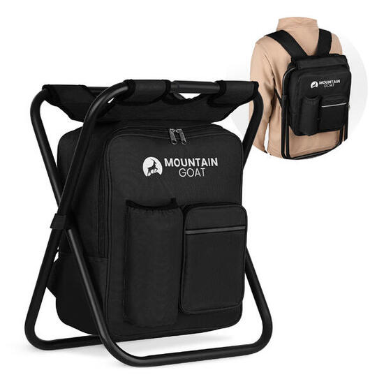 2in1 Rucksackstuhl Campingstuhl mit Rucksack faltbar MOUNTAIN GOAT