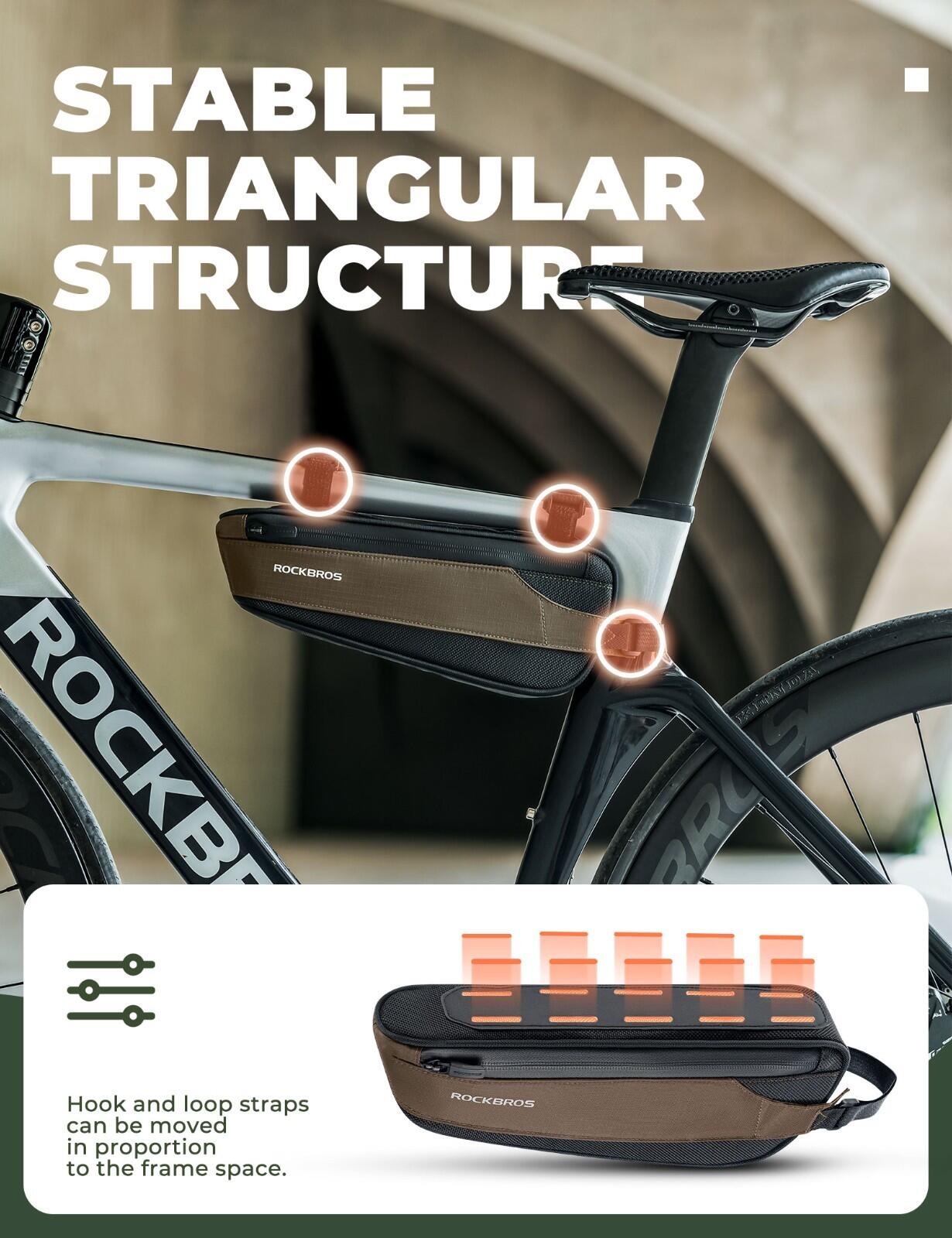 ROCKBROS Rahmentasche Unter Rohrtasche Fahrradtasche 6/6