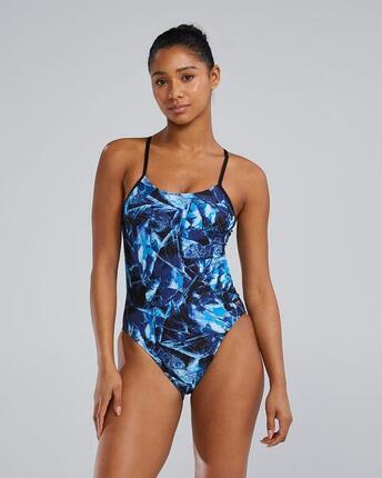 Maillot de bain TYR Durafast Elite Reflecta Cutoutfit - Bleu glacier - Taille 36