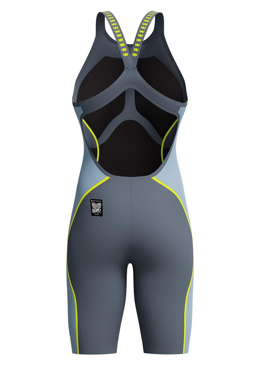 Speedo Fastskin LZR Pure Intent 2.0 - Openback donna, grigio/blu 6/6