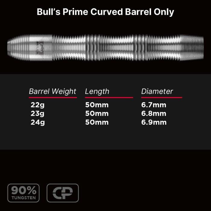 Prime 90% Curved 22g CP Steeltip Barrels Only 4/4
