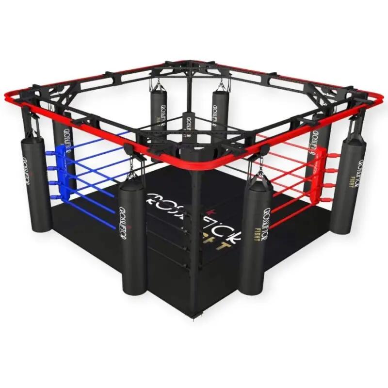 Combo Fight - Ring de boxe modulable et convoyeur pour sacs de frappe 3/5