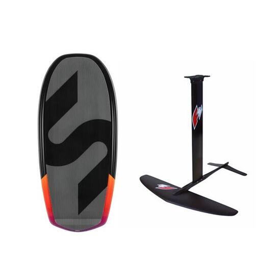 Planche de pumpfoil Slingshot + foil F2 Alu Limited 2000 cm² en carbone